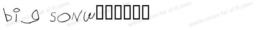 big sonw字体转换